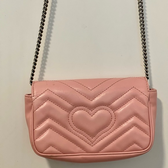 GG Marmont Matelassé super mini bag (pink) - Picture 2 of 10